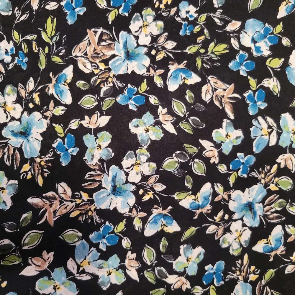 J Jill Floral Button Down Long Sleeve Top